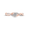 Thumbnail Image 3 of Princess-Cut Quad Diamond Promise Ring 1/5 ct tw 10K Rose Gold