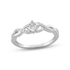 Thumbnail Image 1 of Princess-Cut Diamond Quad Promise Ring 1/5 ct tw Sterling Silver
