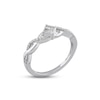 Thumbnail Image 2 of Princess-Cut Diamond Quad Promise Ring 1/5 ct tw Sterling Silver