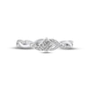 Thumbnail Image 3 of Princess-Cut Diamond Quad Promise Ring 1/5 ct tw Sterling Silver