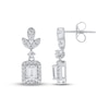 Lab-Created Diamonds by KAY Emerald-Cut Drop Earrings 3/4 ct tw 14K White Gold