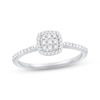 Thumbnail Image 0 of Multi-Diamond Center Promise Ring 1/5 ct tw Round-cut Sterling Silver