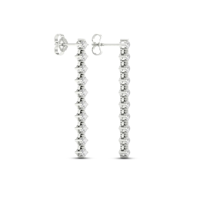 Lab-Created Diamonds by KAY Drop Earrings 1-1/4 ct tw 14K White Gold