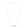 Lab-Created Diamonds by KAY Baguette & Round-Cut Bar Necklace 1/2 ct tw 14K White Gold 18"