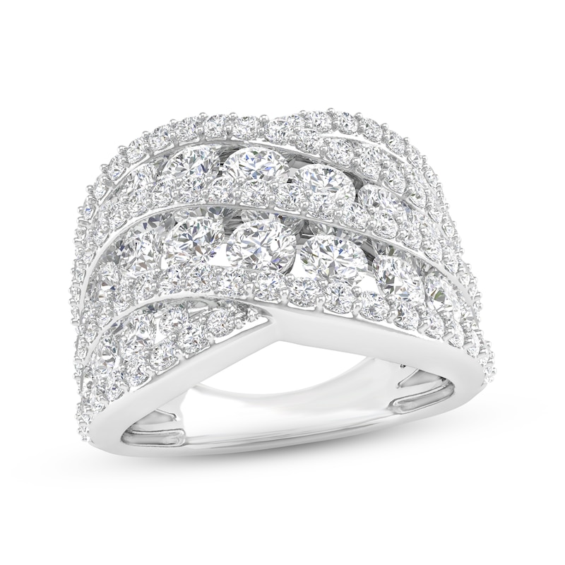 Lab-Created Diamonds by KAY Multi-Row Ring 3 ct tw 14K White Gold