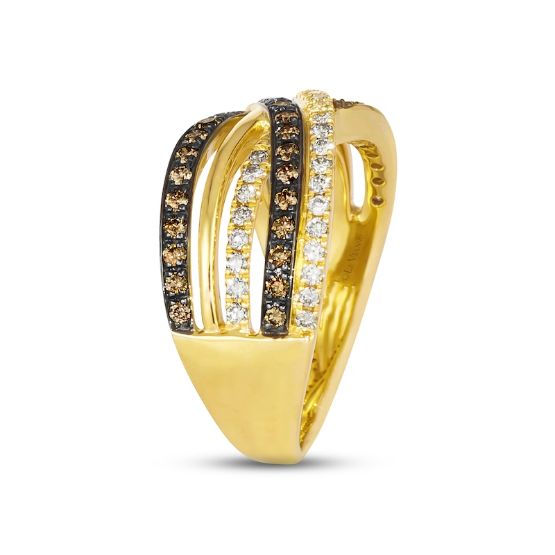 Main Image 3 of Le Vian Diamond Ring 5/8 ct tw 14K Honey Gold