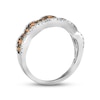 Thumbnail Image 2 of Le Vian Chocolate Waterfall Diamond Ring 7/8 ct tw 14K Vanilla Gold
