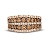 Thumbnail Image 4 of Le Vian Chocolate Waterfall Diamond Ring 1-5/8 ct tw 14K Strawberry Gold