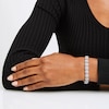 Thumbnail Image 1 of Lab-Created Diamonds by KAY Cushion Link Bracelet 5 ct tw 14K White Gold 7"