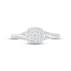 Thumbnail Image 2 of Diamond Cushion Ring 1/5 ct tw Round-cut 10K White Gold