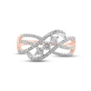 Thumbnail Image 3 of Diamond Three-Stone Ring 1/2 ct tw Round-cut 10K Rose Gold