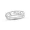 Thumbnail Image 1 of Diamond Stack Ring 1/4 ct tw Round-cut 10K White Gold