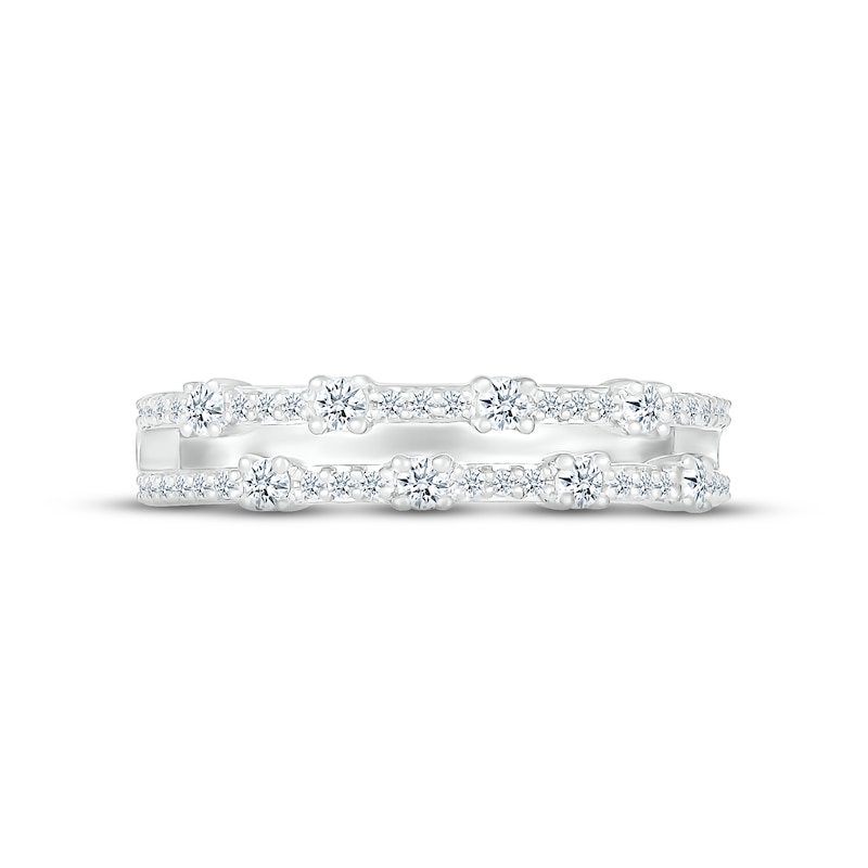 Diamond Stack Ring 1/3 ct tw Round-cut 10K White Gold