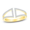 Diamond Open Ring 1/5 ct tw Round-cut 10K Yellow Gold