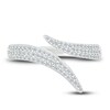 Thumbnail Image 1 of Diamond Open Ring 3/8 ct tw Round-cut 10K White Gold