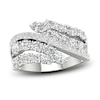 Thumbnail Image 1 of Diamond Bypass Ring 2-1/4 ct tw Oval & Round-cut 14K White Gold