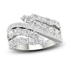 Thumbnail Image 0 of Diamond Bypass Ring 2-1/4 ct tw Oval & Round-cut 14K White Gold