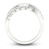 Thumbnail Image 4 of Diamond Bypass Ring 2-1/4 ct tw Oval & Round-cut 14K White Gold