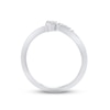 Thumbnail Image 1 of Diamond Paw & Tail Ring 1/10 ct tw Round-cut 10K White Gold