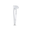 Thumbnail Image 2 of Diamond Paw & Tail Ring 1/10 ct tw Round-cut 10K White Gold