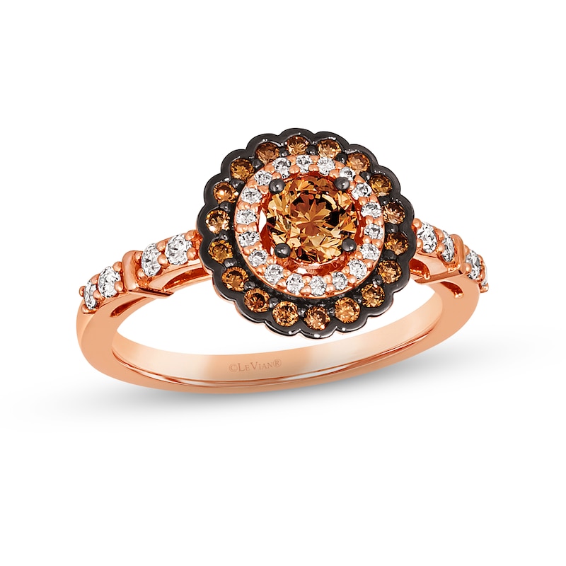 Main Image 1 of Le Vian Diamond Ring 3/4 ct tw 14K Strawberry Gold