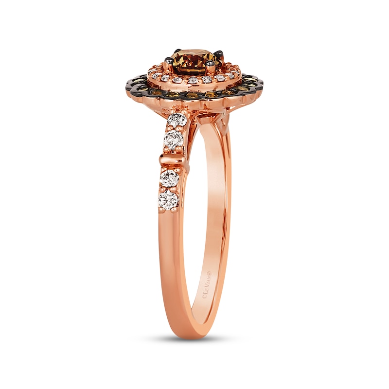 Main Image 3 of Le Vian Diamond Ring 3/4 ct tw 14K Strawberry Gold