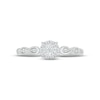 Thumbnail Image 2 of Diamond Halo Promise Ring 1/8 ct tw 10K White Gold