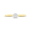 Thumbnail Image 2 of Multi-Diamond Rope Twist Promise Ring 1/15 ct tw 10K Yellow Gold