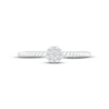 Thumbnail Image 2 of Multi-Diamond Rope Twist Promise Ring 1/15 ct tw 10K White Gold