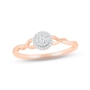 Multi-Diamond Promise Ring 1/15 ct tw Round-cut 10K Rose Gold