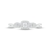 Thumbnail Image 2 of Diamond Cushion Halo Promise Ring 1/10 ct tw Sterling Silver