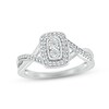 Thumbnail Image 0 of Diamond Elongated Cushion Promise Ring 1/6 ct tw Round-cut Sterling Silver