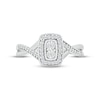 Thumbnail Image 1 of Diamond Elongated Cushion Promise Ring 1/6 ct tw Round-cut Sterling Silver