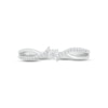 Thumbnail Image 2 of Diamond Bypass Promise Ring 1/10 ct tw Sterling Silver