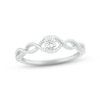 Thumbnail Image 1 of Diamond Twist Promise Ring 1/20 ct tw 10K White Gold