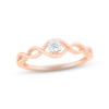 Diamond Twist Promise Ring 1/20 ct tw Round-cut 10K Rose Gold