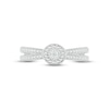 Thumbnail Image 2 of Diamond Accent Split Shank Promise Ring Sterling Silver