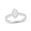 Thumbnail Image 0 of Diamond Marquise Milgrain Promise Ring 1/8 ct tw Round-cut Sterling Silver