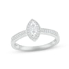 Thumbnail Image 1 of Multi-Diamond Marquise Milgrain Promise Ring 1/8 ct tw Sterling Silver