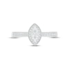 Thumbnail Image 1 of Diamond Marquise Milgrain Promise Ring 1/8 ct tw Round-cut Sterling Silver