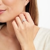 Thumbnail Image 3 of Multi-Diamond Marquise Milgrain Promise Ring 1/8 ct tw Sterling Silver