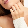 Thumbnail Image 3 of Diamond Twist Promise Ring 1/10 ct tw Sterling Silver