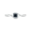 Thumbnail Image 2 of Black & White Diamond Promise Ring 1/15 ct tw Sterling Silver