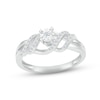 Thumbnail Image 1 of Diamond Double Twist Promise Ring 1/5 ct tw Sterling Silver