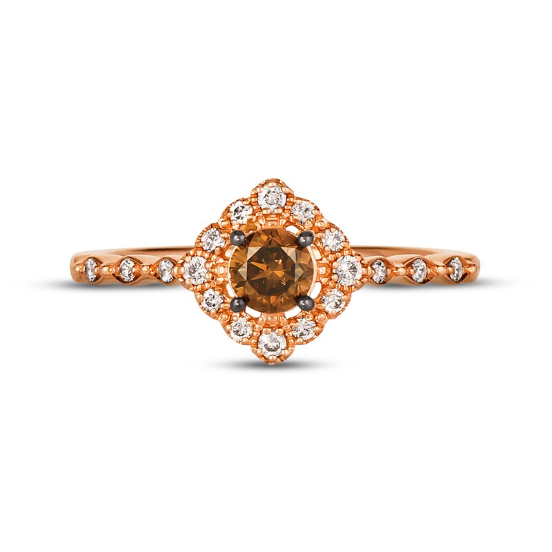 Main Image 4 of Le Vian Diamond Ring 3/8 ct tw 14K Strawberry Gold