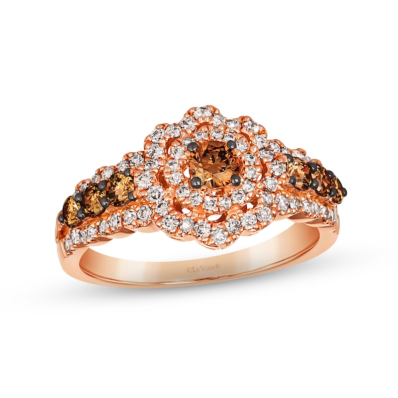 Main Image 1 of Le Vian Diamond Ring 1 ct tw 14K Strawberry Gold