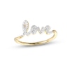 Thumbnail Image 0 of Diamond Script "Love" Ring 1/8 ct tw Round-cut 10K Yellow Gold