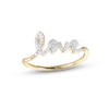 Thumbnail Image 1 of Diamond Script &quot;Love&quot; Ring 1/8 ct tw Round-cut 10K Yellow Gold