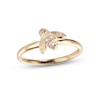 Thumbnail Image 1 of Diamond Bee Ring 10K Yellow Gold