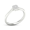 Thumbnail Image 2 of Multi-Diamond Cushion Promise Ring 1/6 ct tw Sterling Silver